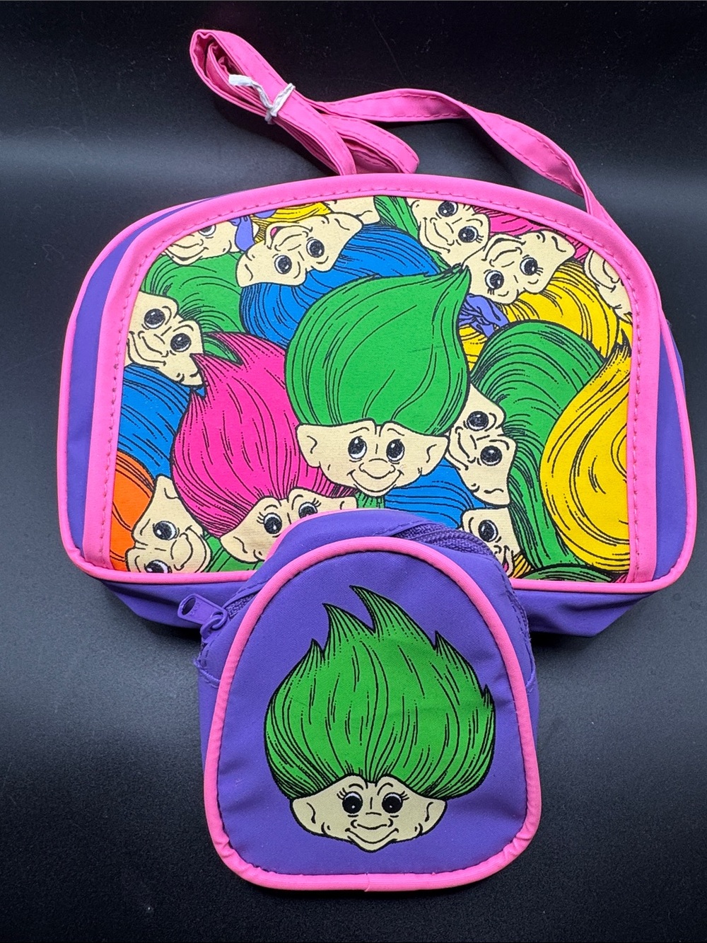 Trolls Print 1992 Kids Crossbody Bag and Mini Backpack